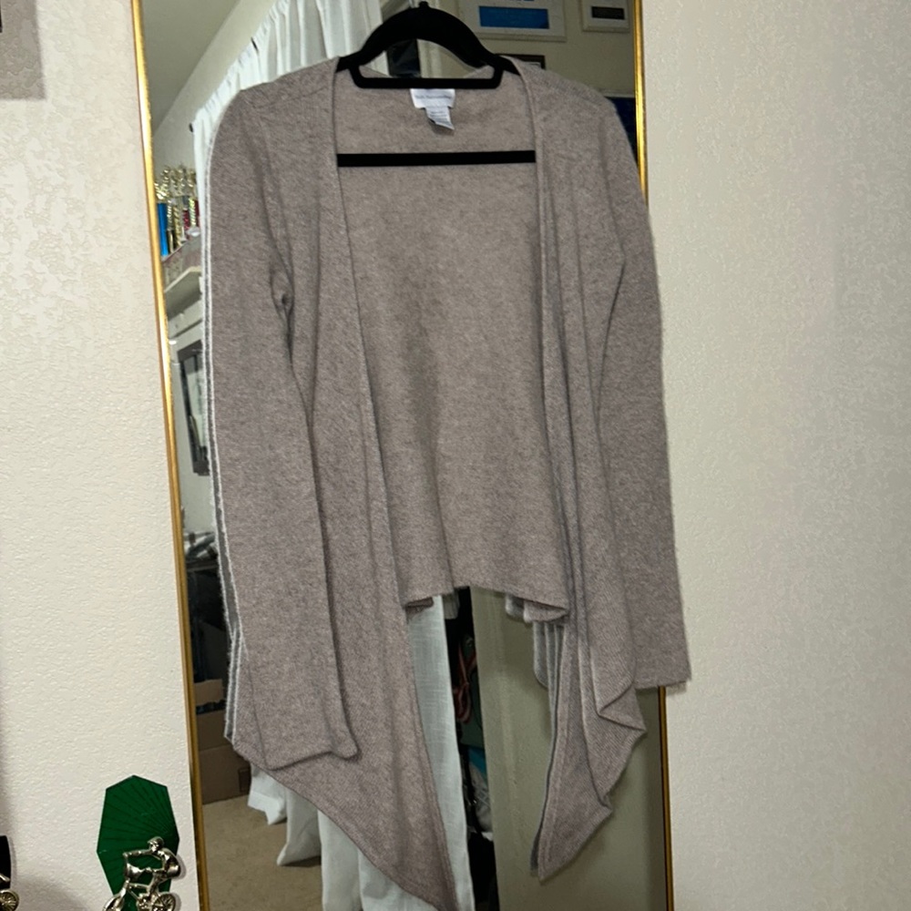 Soft surroundings, cashmere cardigan